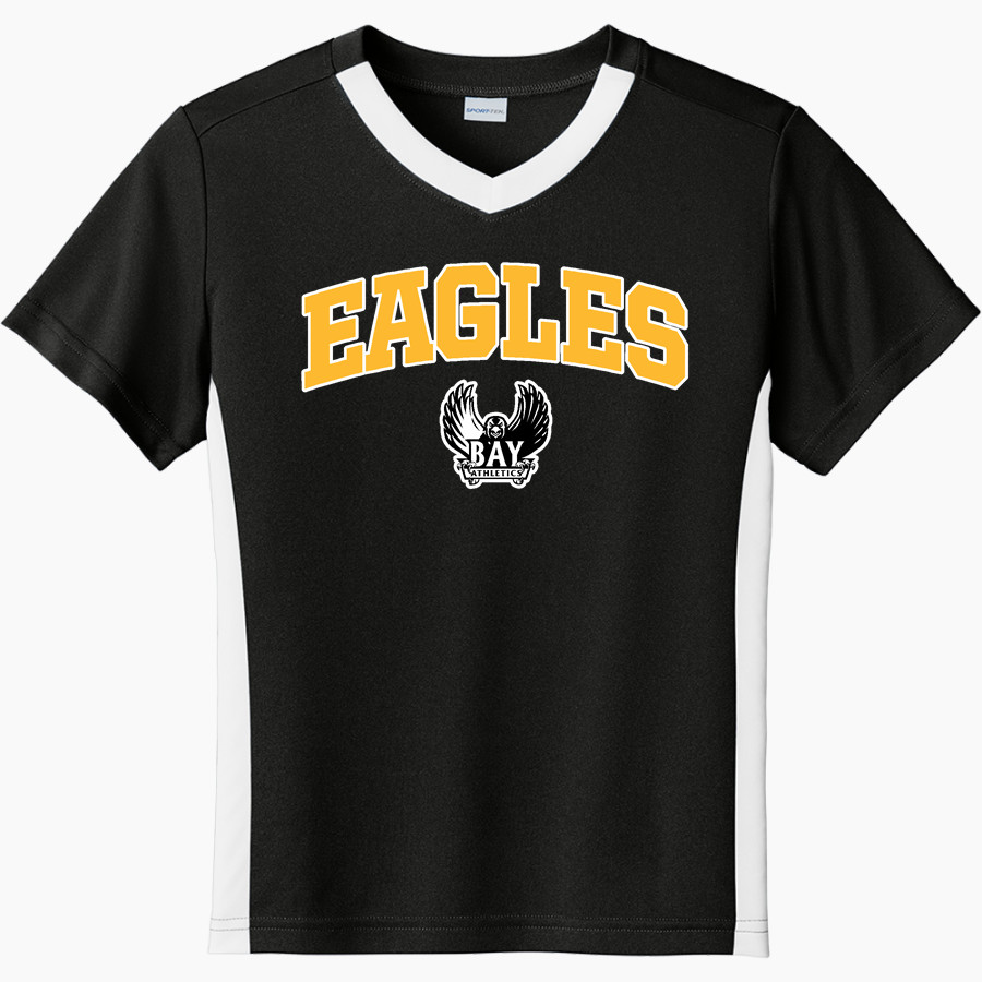 Hudson's Bay Eagles Sport-Tek Youth Competitor United Short-Sleeve V-Neck Tee