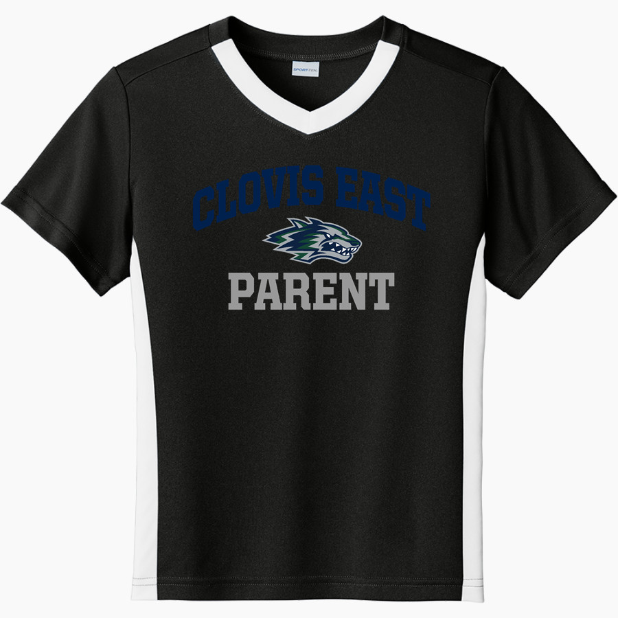 Clovis East Timberwolves <span class="pdp-name-mascot">Clovis East High School Timberwolves</span> Sport-Tek Youth Competitor United Short-Sleeve V-Neck Tee