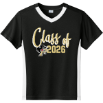 Providence Panthers <span class="pdp-name-mascot">Providence Panthers</span> Sport-Tek Youth Competitor United Short-Sleeve V-Neck Tee Front Thumbnail