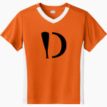 Dingerz Softball Dingerz <span class="pdp-name-mascot">Dingerz Softball Dingerz</span> Sport-Tek Youth Competitor United Short-Sleeve V-Neck Tee Front Thumbnail