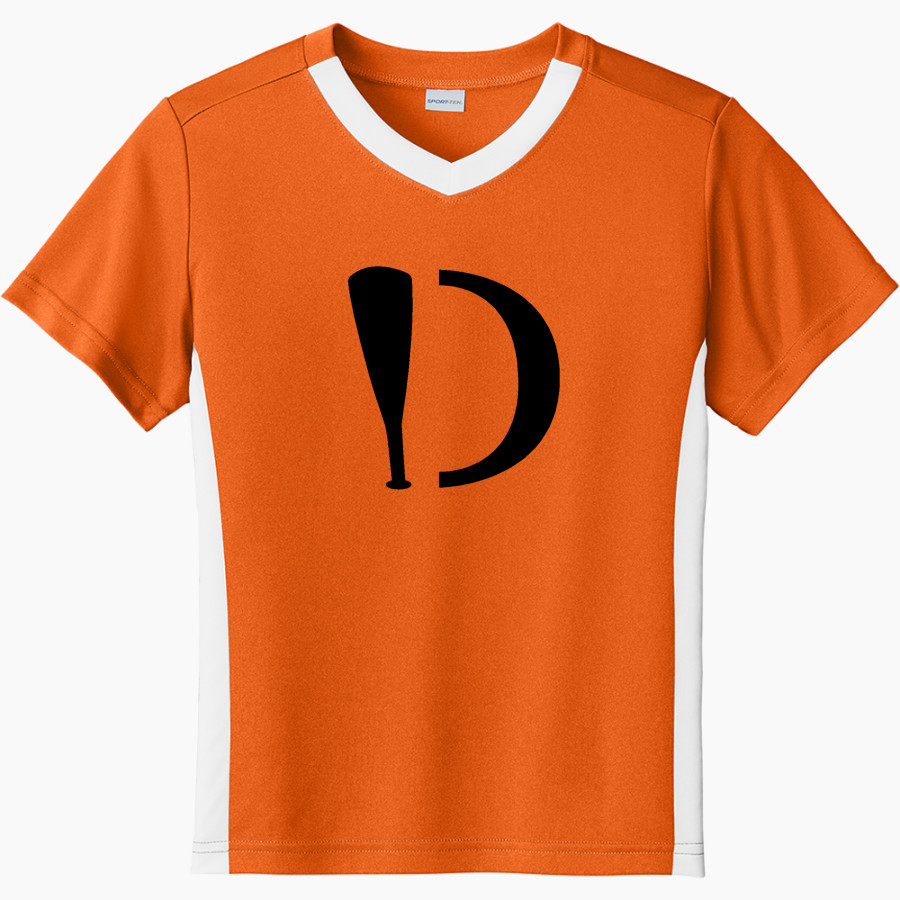 Dingerz Softball Dingerz <span class="pdp-name-mascot">Dingerz Softball Dingerz</span> Sport-Tek Youth Competitor United Short-Sleeve V-Neck Tee