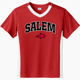 Sport-Tek Youth Competitor United Short-Sleeve V-Neck Tee