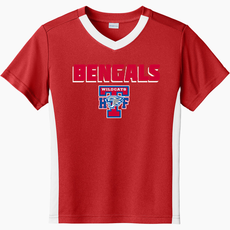 Tamarac Bengals <span class="pdp-name-mascot">Tamarac Bengals</span> Sport-Tek Youth Competitor United Short-Sleeve V-Neck Tee