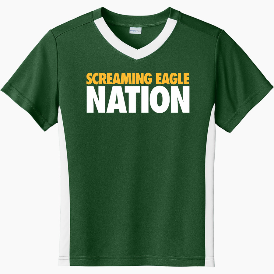Seneca Valley Screaming Eagles Sport-Tek Youth Competitor United Short-Sleeve V-Neck Tee