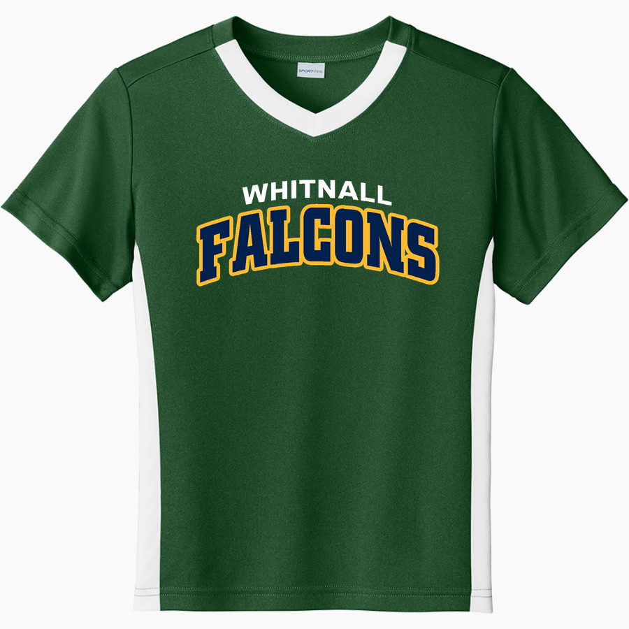Whitnall Falcons <span class="pdp-name-mascot">Whitnall Falcons</span> Sport-Tek Youth Competitor United Short-Sleeve V-Neck Tee