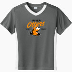 Lewis & Clark College The Official Online Store Sport-Tek Youth Competitor United Short-Sleeve V-Neck Tee Front Thumbnail