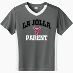 La Jolla Vikings Sport-Tek Youth Competitor United Short-Sleeve V-Neck Tee Front Thumbnail