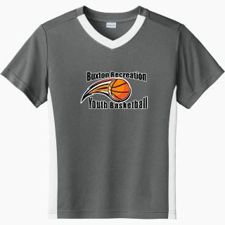 Sport-Tek Youth Competitor United Short-Sleeve V-Neck Tee