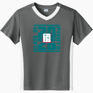 Sport-Tek Youth Competitor United Short-Sleeve V-Neck Tee