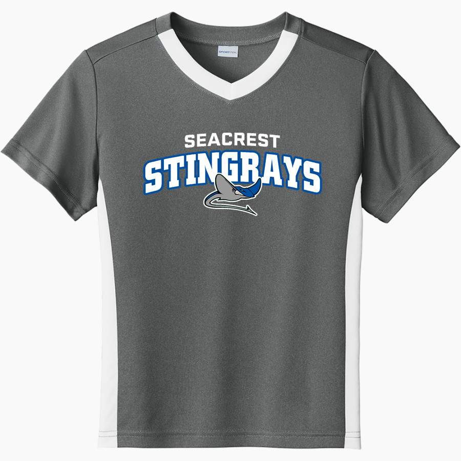 Seacrest Stingrays <span class="pdp-name-mascot">Seacrest Stingrays</span> Sport-Tek Youth Competitor United Short-Sleeve V-Neck Tee