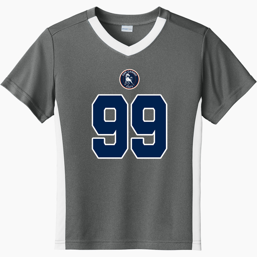 KIPP Camino Colts <span class="pdp-name-mascot">KIPP Camino Colts</span> Sport-Tek Youth Competitor United Short-Sleeve V-Neck Tee