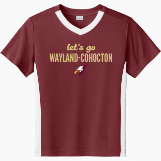 Sport-Tek Youth Competitor United Short-Sleeve V-Neck Tee