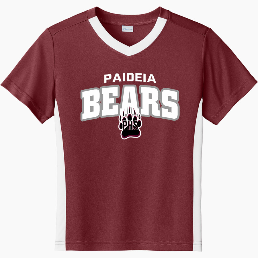 Paideia High Bears <span class="pdp-name-mascot">Paideia High School Bears</span> Sport-Tek Youth Competitor United Short-Sleeve V-Neck Tee