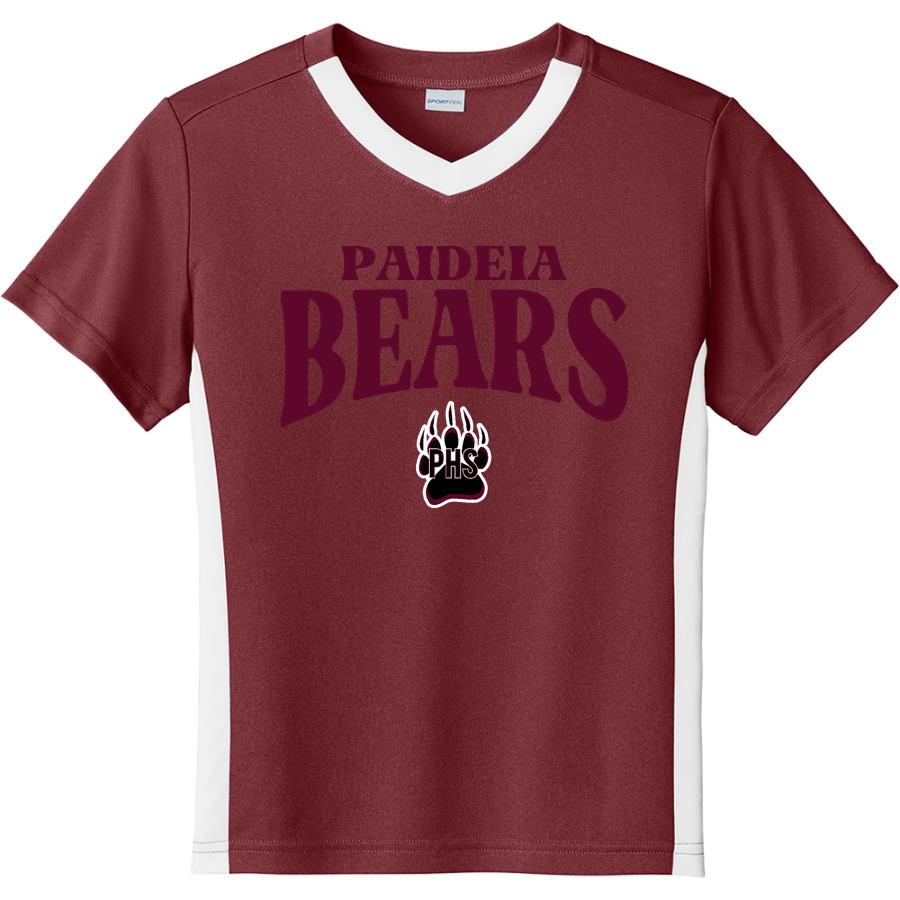 Paideia High Bears <span class="pdp-name-mascot">Paideia High School Bears</span> Sport-Tek Youth Competitor United Short-Sleeve V-Neck Tee