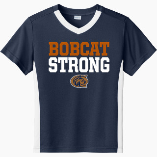 Sport-Tek Youth Competitor United Short-Sleeve V-Neck Tee