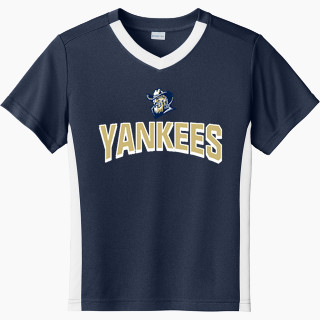 Sport-Tek Youth Competitor United Short-Sleeve V-Neck Tee