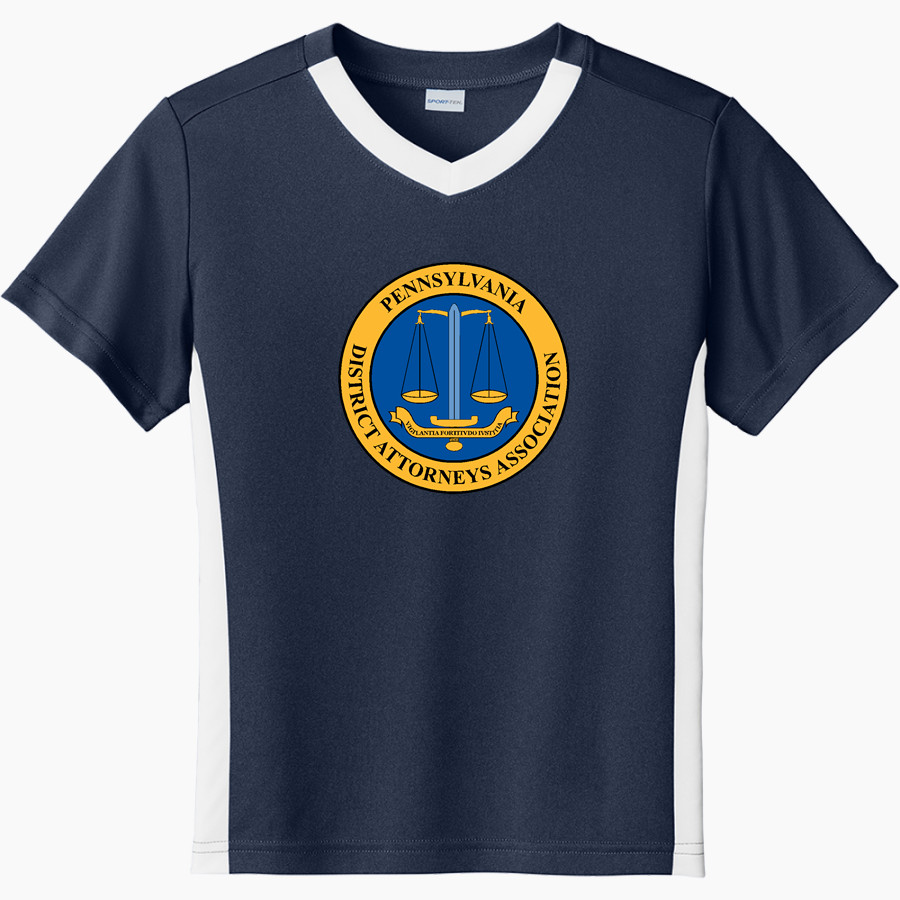 Pennsylvania District Attorneys Association <span class="pdp-name-mascot">Pennsylvania District Attorneys Association</span> Sport-Tek Youth Competitor United Short-Sleeve V-Neck Tee