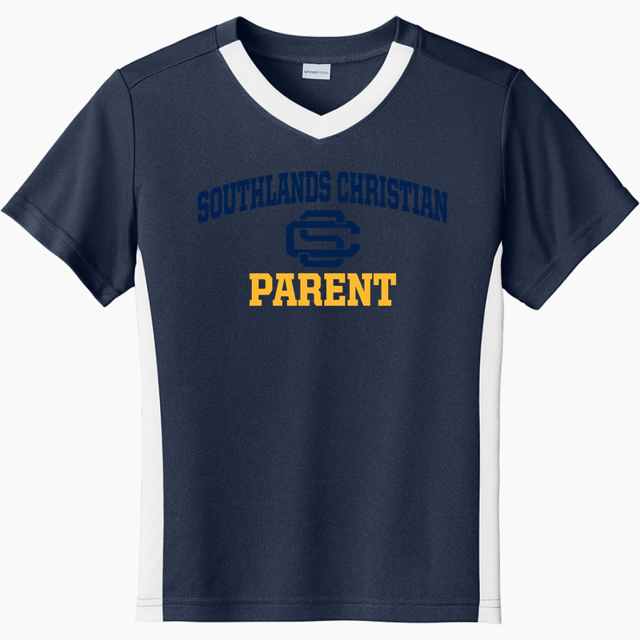 Southlands Christian Eagles <span class="pdp-name-mascot">Southlands Christian Eagles</span> Sport-Tek Youth Competitor United Short-Sleeve V-Neck Tee