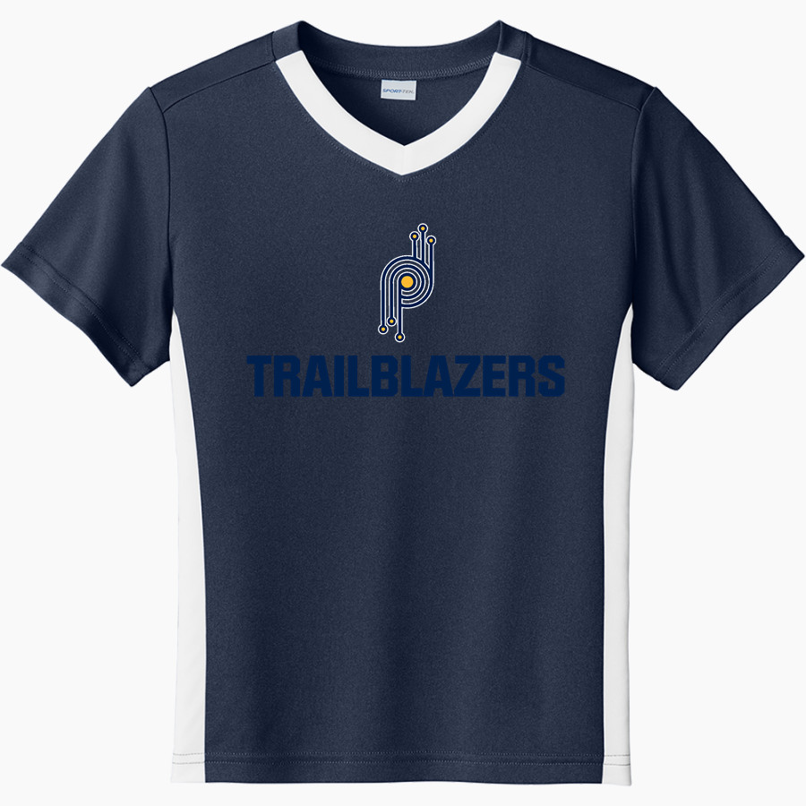 Paul Duke STEM Trailblazers <span class="pdp-name-mascot">Paul Duke High School Trailblazers</span> Sport-Tek Youth Competitor United Short-Sleeve V-Neck Tee