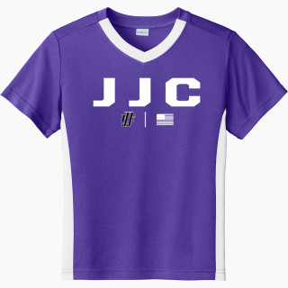 Sport-Tek Youth Competitor United Short-Sleeve V-Neck Tee