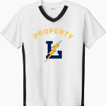 LITTLESTOWN HIGH SCHOOL THUNDERBOLTS Sport-Tek Youth Competitor United Short-Sleeve V-Neck Tee Front Thumbnail