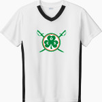 Communion of Saints School Sabres official sideline store Sport-Tek Youth Competitor United Short-Sleeve V-Neck Tee Front Thumbnail