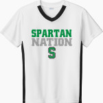 WEST MONONA HIGH SCHOOL SPARTANS Sport-Tek Youth Competitor United Short-Sleeve V-Neck Tee Front Thumbnail