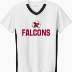 Prairie Falcons <span class="pdp-name-mascot">Prairie Falcons</span> Sport-Tek Youth Competitor United Short-Sleeve V-Neck Tee Front Thumbnail