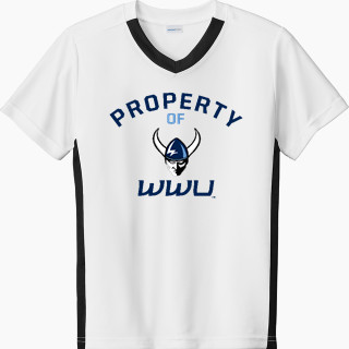 Sport-Tek Youth Competitor United Short-Sleeve V-Neck Tee