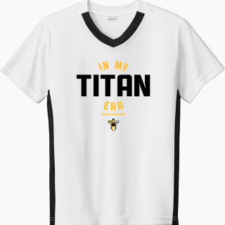 Sport-Tek Youth Competitor United Short-Sleeve V-Neck Tee