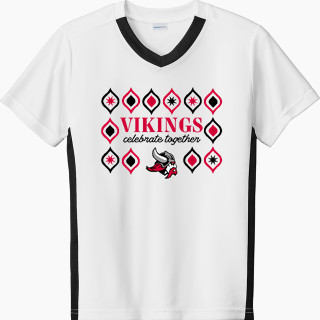 Sport-Tek Youth Competitor United Short-Sleeve V-Neck Tee