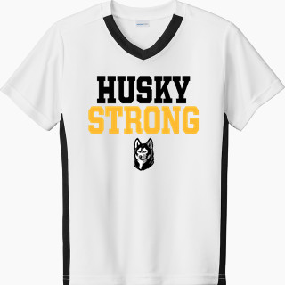 Sport-Tek Youth Competitor United Short-Sleeve V-Neck Tee