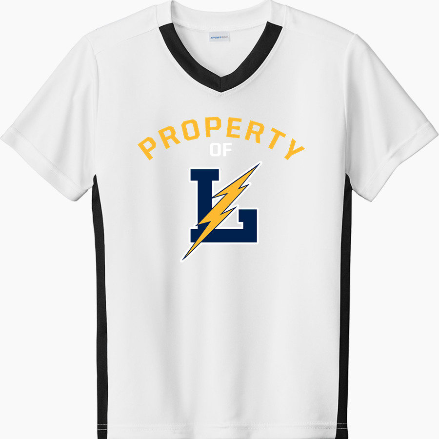 LITTLESTOWN HIGH SCHOOL THUNDERBOLTS Sport-Tek Youth Competitor United Short-Sleeve V-Neck Tee
