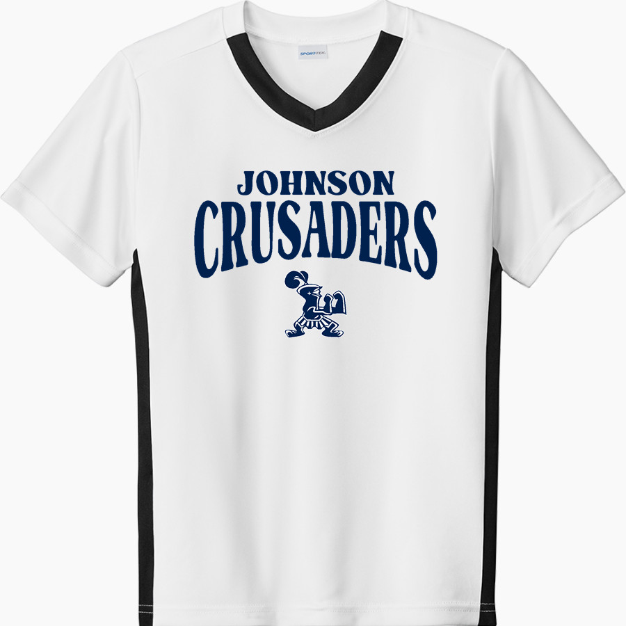 A L JOHNSON HIGH SCHOOL CRUSADERS <span class="pdp-name-mascot">A L JOHNSON CRUSADERS</span> Sport-Tek Youth Competitor United Short-Sleeve V-Neck Tee