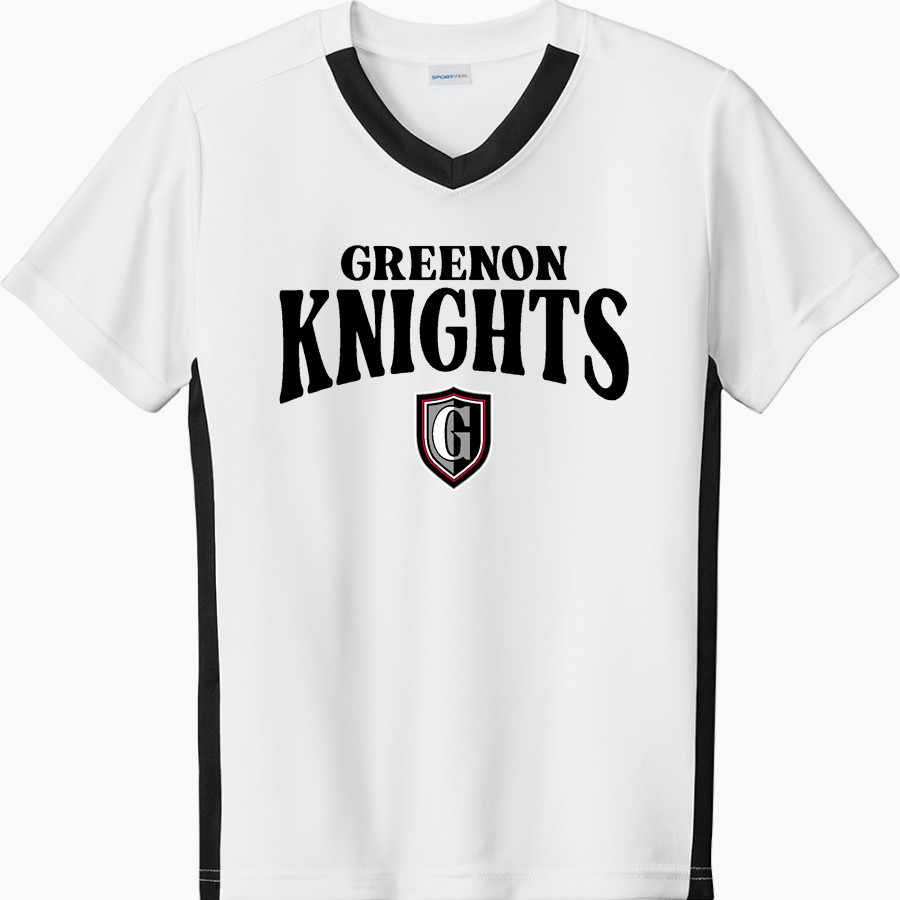 GREENON HIGH SCHOOL KNIGHTS <span class="pdp-name-mascot">GREENON KNIGHTS</span> Sport-Tek Youth Competitor United Short-Sleeve V-Neck Tee