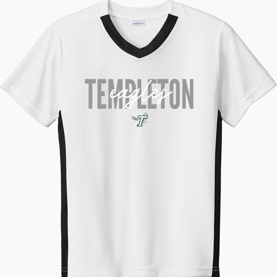 TEMPLETON HIGH SCHOOL EAGLES Sport-Tek Youth Competitor United Short-Sleeve V-Neck Tee