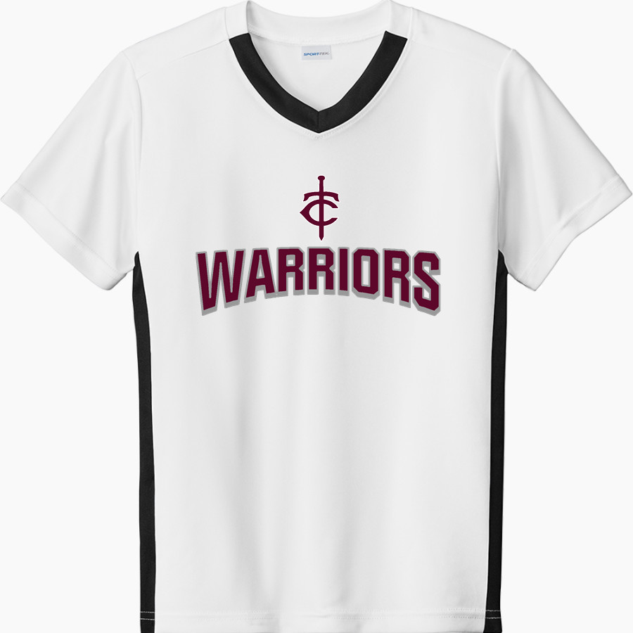Trinity Warriors <span class="pdp-name-mascot">Trinity Christian Warriors</span> Sport-Tek Youth Competitor United Short-Sleeve V-Neck Tee