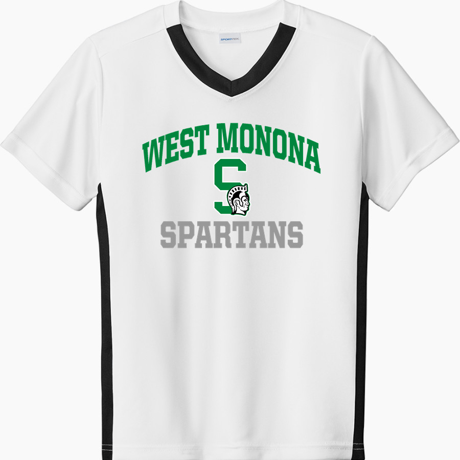 WEST MONONA HIGH SCHOOL SPARTANS Sport-Tek Youth Competitor United Short-Sleeve V-Neck Tee
