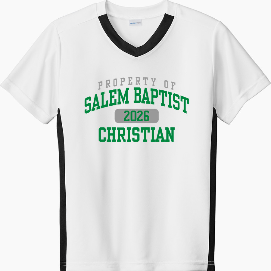 Salem Baptist Vikings Sport-Tek Youth Competitor United Short-Sleeve V-Neck Tee