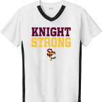 Sunnyside Christian Knights <span class="pdp-name-mascot">Sunnyside Christian Knights</span> Sport-Tek Youth Competitor United Short-Sleeve V-Neck Tee Front Thumbnail