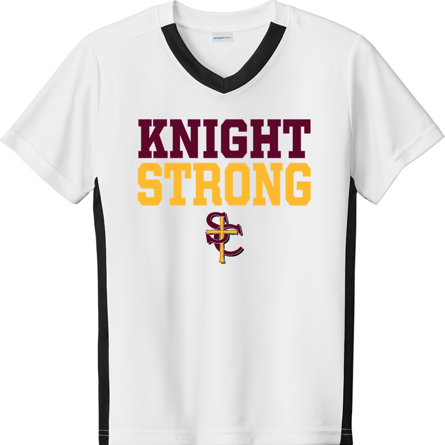 Sunnyside Christian Knights <span class="pdp-name-mascot">Sunnyside Christian Knights</span> Sport-Tek Youth Competitor United Short-Sleeve V-Neck Tee