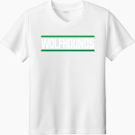 St. Patrick's Academy Wolfhounds <span class="pdp-name-mascot">Great Falls Central Catholic H S Mustangs</span> Sport-Tek Youth Competitor United Short-Sleeve V-Neck Tee Front Thumbnail