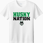 HILLCREST HIGH SCHOOL HUSKIES <span class="pdp-name-mascot">HILLCREST HUSKIES</span> Sport-Tek Youth Competitor United Short-Sleeve V-Neck Tee Front Thumbnail