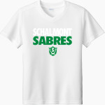 Schalmont Sabres Sport-Tek Youth Competitor United Short-Sleeve V-Neck Tee Front Thumbnail