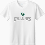 SCTCC Cyclones Online Apparel Store <span class="pdp-name-mascot">St Cloud Cyclones</span> Sport-Tek Youth Competitor United Short-Sleeve V-Neck Tee Front Thumbnail