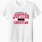 Jupiter Christian Eagles Sport-Tek Youth Competitor United Short-Sleeve V-Neck Tee Front Thumbnail
