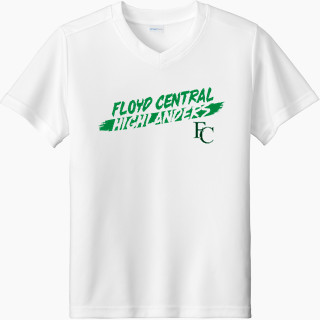 Sport-Tek Youth Competitor United Short-Sleeve V-Neck Tee