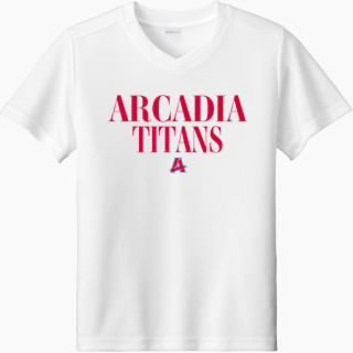 Sport-Tek Youth Competitor United Short-Sleeve V-Neck Tee