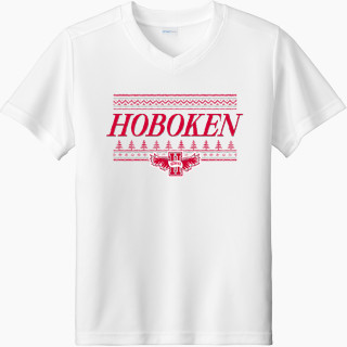 Sport-Tek Youth Competitor United Short-Sleeve V-Neck Tee