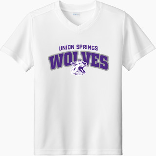 Sport-Tek Youth Competitor United Short-Sleeve V-Neck Tee